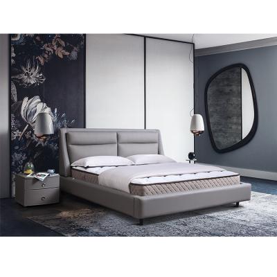 China Modern Gray Full Queen Size Wooden Designer Bedroom Sets for sale