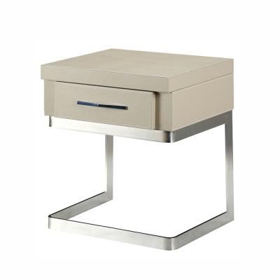 China Modern Small Modern Side Tables Bedside Luxury Solid Wood Nightstands For Bedroom for sale