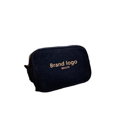 China Wholesale brand high quality custom waterproof cosmetic bag design fashion logo fashion logo makeup leather bag small for sale