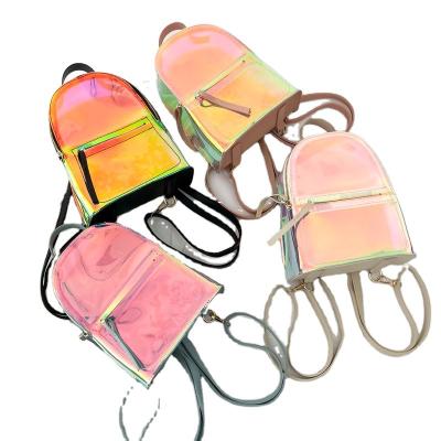 China Factory Customization Fashion Waterproof Jelly Waterproof Jelly Style Small Clear Transparent PVC Backpack For Women for sale