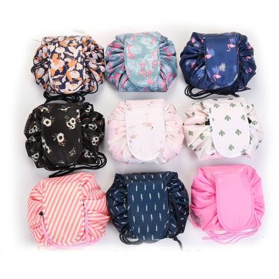 China 2022 Durable OEM Custom Waterproof Drawstring Portable Makeup Wash Bags Travel Toiletry Cosmetic Bag for sale