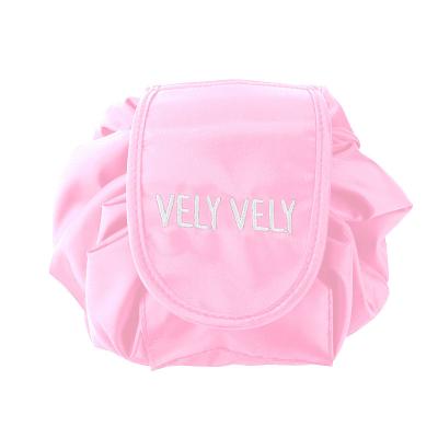 China Goods 2022 Drop Shipping Custom Logo Cosmetic Bag Drawstring Pouch Women Portable Makeup B Large Capacity Cosmetic Storage Bag Travel for sale