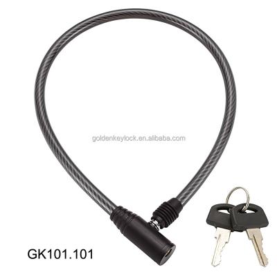 China Hot sale bicycle accessories steel wire bicycle lock security bicycle steel cable lock for sale