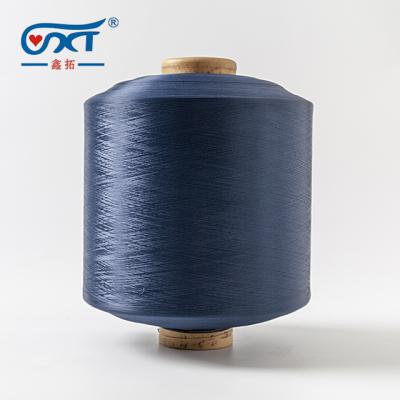 China China Supplier DTY 150D/144F Viable Polyester Yarn LE Dope Dyed Filament Sewing Yarn for sale