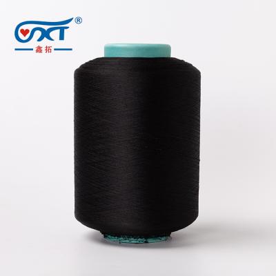 China High Tenacity 100% Sustainable Virgin HE AA Grade DTY Polyester Yarn 150D/144F S/Z Twist Black for sale