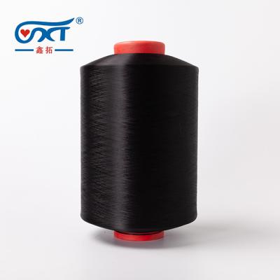 China Anti-bacteria 100%Polyester DTY 50D/24F Raw Black 100D/150D Polyester Yarn for sale