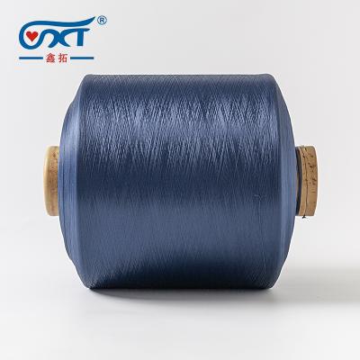 China Anti-Bacteria 100% Recycled Polyester Textured Yarn 150/48 SD Sim Dope Dyed Color for sale