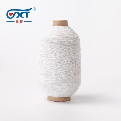 China 140/75/75 Double Spun Core Yarn Covered Yarn elastic100% Polyester Rubber Yarn for sale