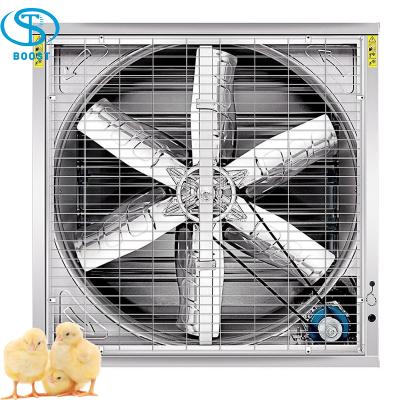 China Hotels 1380mm Heavy 50inch Drop Hammer Exhaust Fan for Chicken House Greenhouse Poultry Farm Fan for sale