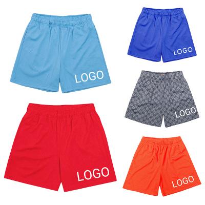 China Anti-wrinkle Sublimation Plain 100% Polyester Street Wear Sets 5 Inch Inseam Gym Blank Basketball Custom Mesh Men'S Shorts for sale