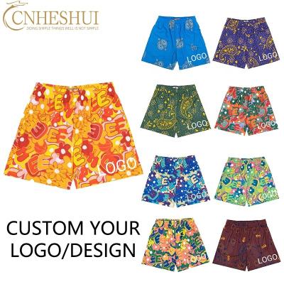 China Anti-wrinkle OEM high-quality 100% Polyester mesh shorts  custom logo mesh shorts With Pocket 5 inch seam mesh shorts for man for sale