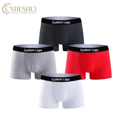 China Anti-Bacterial Wholesale Custom Underwear For Man Classical Cotton Boxershorts Male Basics Boxer Briefs for sale