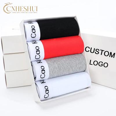 China Anti-Bacterial Wholesale High quality Simple male underwear  men's pure cotton comfort underpants Popular Custom logo boxers briefs for sale