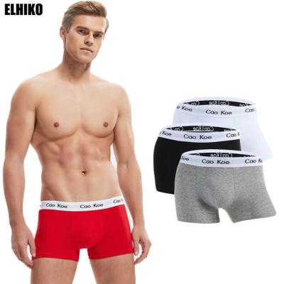 China Anti-Bacterial Wholesale Stock Lot Underwear For Man Classical Cotton underwear  Male Basics Boxer Briefs Custom Underwear Boxer Briefs for sale