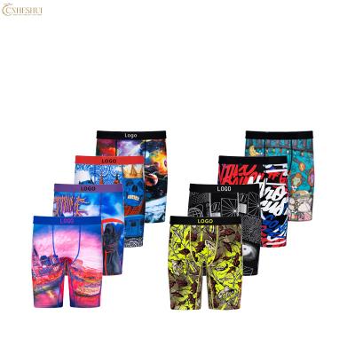 China Anti-Bacterial OEM & ODM factory customized Latest  underwear men boxer briefs print boxer briefs men's underwear with logo for sale