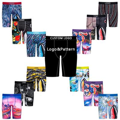 China Anti-Bacterial oem Vendor Brand quality Custom Logo Shorts plus Size logo Same style Underwear For Men Underwear Breathable Briefs for sale