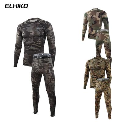 China Other ELHIKO  Men's Thermal Underwear Sets warm underwear set for men's cycling warm fleece functional clothing set for sale