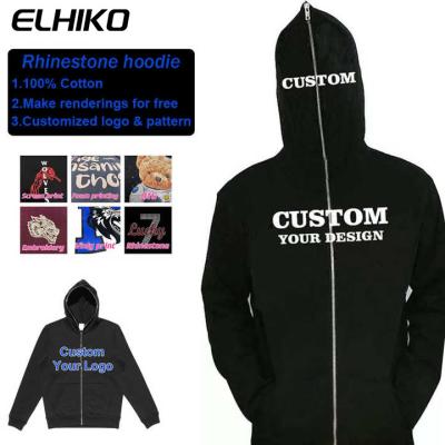 China Sustainable Custom Unisex Heavyweight Black Full Zip Up Hoodie Sweatshirt Low Price Custom Oversized Men's Hoodies for sale