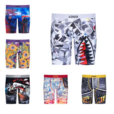 China Breathable OEM Custom Logo New Style Fashion Kids Custom Boys Print Boxers Briefs Underwear for Boys Sports Boxer Shorts for sale