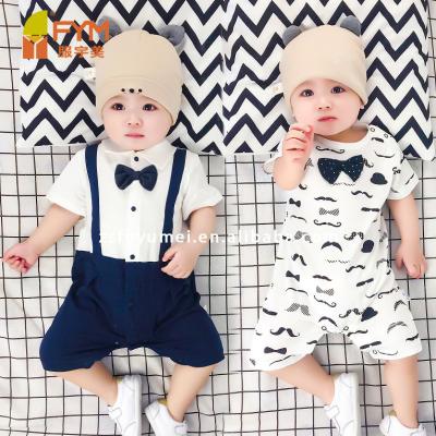 China Kids Clothes Toddler Boys Dress Set Summer Baby Anti-Static Suit Shorts Kids Shirt With Collar Party Costume 1-4 Years for sale