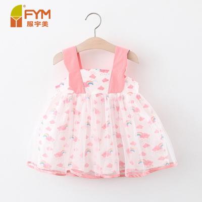 China Wholesale Cheap Anti-static Angel Wings Kids Gifts Baby Romper Dress Clothes Suspender Skirt for sale