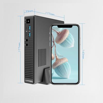 China For Core i7 Windows10 I9 Portable High End Embedded Computer 9900 Business TOPFEEL T80M Mini Full PC Desktop PC Micro for sale