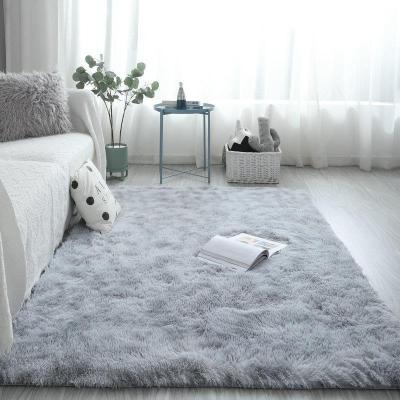 China China Anti-Slip Polyester Cheap Area Rug Fluffy Plush Living Room Carpet for sale