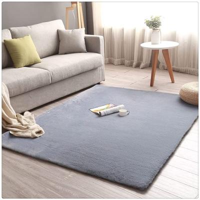 China Washable Hot Sale High Quality Elegant Living Room Bedroom Rug Ultra-soft Faux Rabbit Carpet for sale