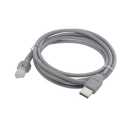 China For Symbol LS2208 SCANNER 7ft 2M USB A Male To RJ45 10P10C Network Cable For Symbol LS2208 Barcode Scanner USB Cable for sale