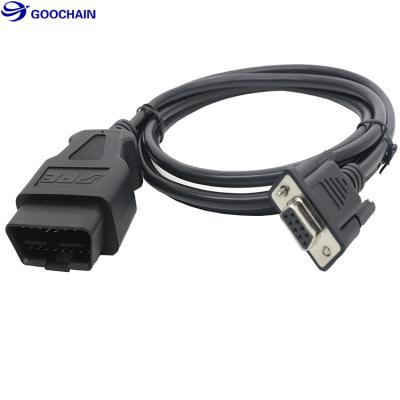 China COMPUTER OBD 16 Pin Male To D-sub 9 Pin Male obd2 to db9 cable obd scanner diagnostic extension cable for sale