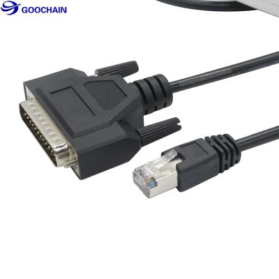 China Networking DB 25Pin Male To RJ45 8P8C Male Network Cable For Computer Printer Router for sale