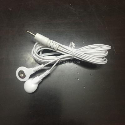 China Convenient Straight 2.5mm Mono Plug To Ten Unit Flash 3.5 Electrode ECG Cable For Massager for sale