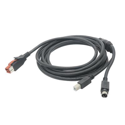 China Printer power usb cable 24v power usb hisiden cable for printer machine for sale