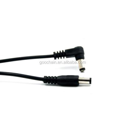 China Right Angle Telecommunication 5.5x2.1 Male To Male DC Straight Connector Power Cable Cord for sale