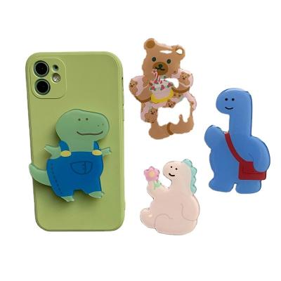 China Wholesale Korean Creative Cute Lazy Dinosaur Adjustable Cartoon Style M926 Mobile Phone Airbag Holder LOGO Wholesale for sale