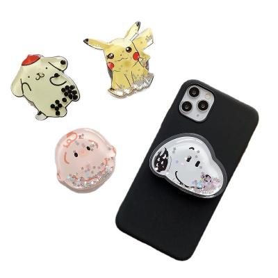 China Korean Creative Adjustable Cartoon Quicksand Mobile Phone Airbag M942 Holder Gift LOGO DIY Lazy Design for sale