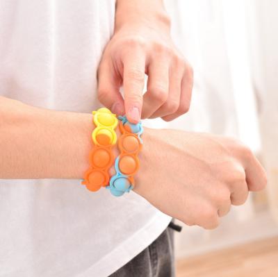 China Pretty Gift JT022 Fun Color Silicone Wristband Children's Puzzle Decompression Toy for sale