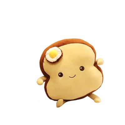 China Cute Fun T005 Kawaii Stuffed Toy Toast Plush Pillow Stuffed Soft Bread Plushie Sliced ​​Bread Toy Japanese Anime Cute Plush Pillow for sale