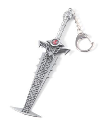 China T051 Game Blade Pretty Slayer Sword Weapon Key Pendant Key Chain Model For Men Cool Keychain Jewelry Props for sale