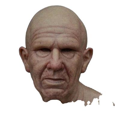 China Pretty Gift T768 Old Man Latex Mask Cosplay Scary Scary Full Head Party Mask Elder Halloween Holiday Funny Mask Soft Old Man Adult for sale