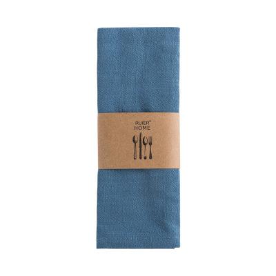 China Wholesale Minimalist Linen Napkins Western Restaurant Woven Tablecloth for sale