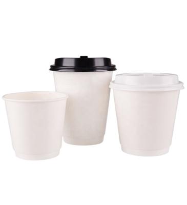 China New Disposable Splash Proof Lid Around Takeway Coffee Disposable Yellow Paper Cup for sale