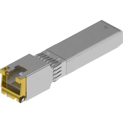 China 10G Fiber Channel 10G Base-T Copper SFP+ Transceiver 30m RJ45 Connector LAN To Optical RJ45 Module for sale