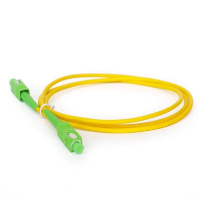 China High Quality FTTH G652D/G657A Simplex APC SC To SC APC Fiber Optic Patch Cord 2.0mm 3.0mm PVC/LSZH 1M for sale