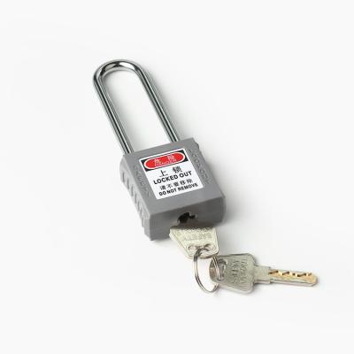 China Labor Safety Electronic Lockout Padlock Alarm Security Iron Lockout Keyed Likewise Steel Short Shackle Padlock for sale