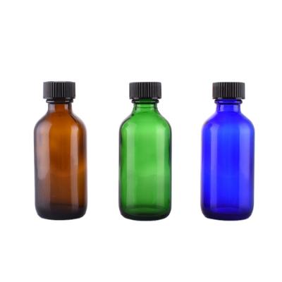 China Personal Care 2 Ounce Colored Boston Bottle With Screw Top For Liquid And Oil Solutions for sale