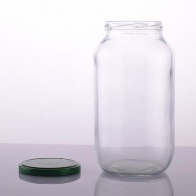 China New 1500ml Kitchen 1.5L High Quality Food Storage Food Glass Jar Buy Glass Canning Jars With Metal Lids for sale