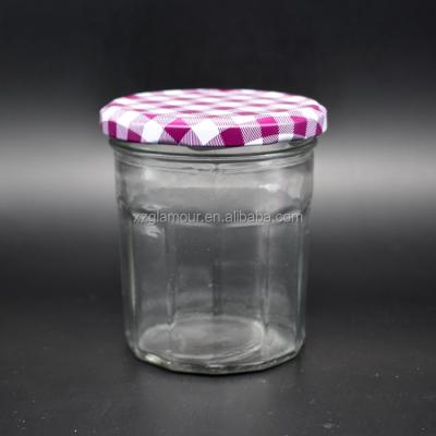 China Storage 250ml Honey Glass Jar For Toffee Spreading And Milk Confectionery for sale