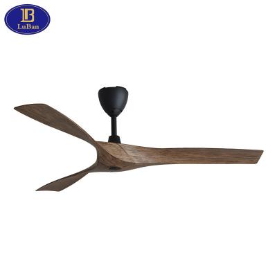 China Modern Design Remote Control 56 Inch Ceiling Fan with Remote Control, 3 ABS Blades, Silent Reversible DC Motor, 5 Speeds for sale