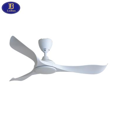 China Modern design remote control 52 inch ceiling fan with remote control, 3 ABS blades, silent reversible DC motor, 5 speeds for sale